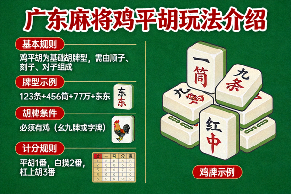 广东麻将鸡平胡玩法介绍配图